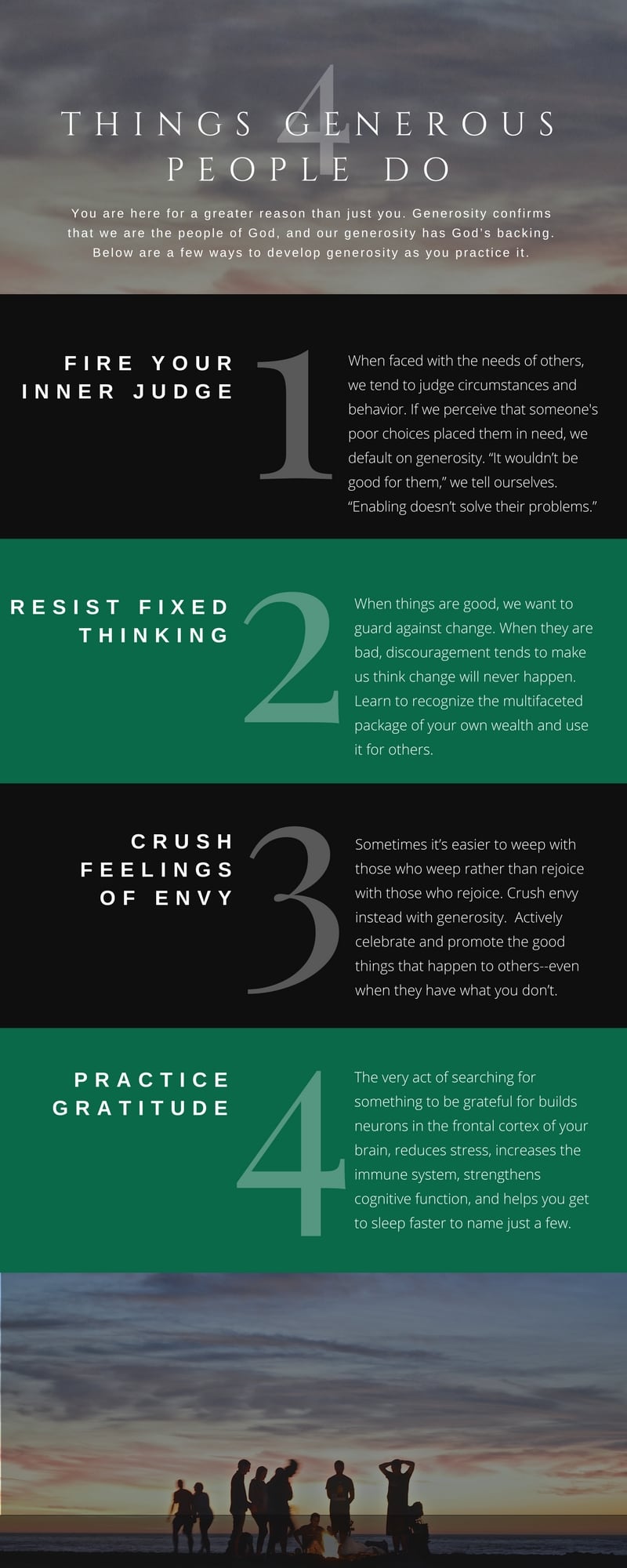 4 things generous people do