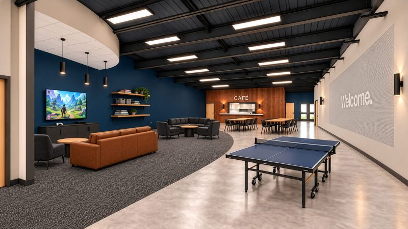 Mockup of new building