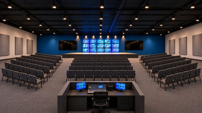 Mockup of new building