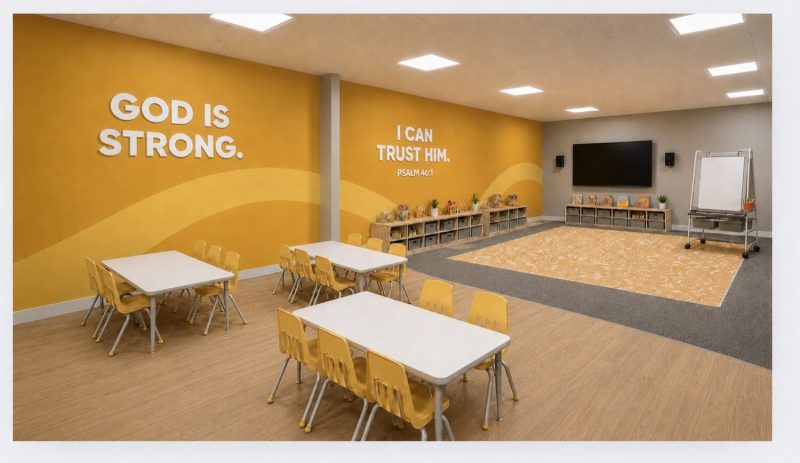 Mockup of new building