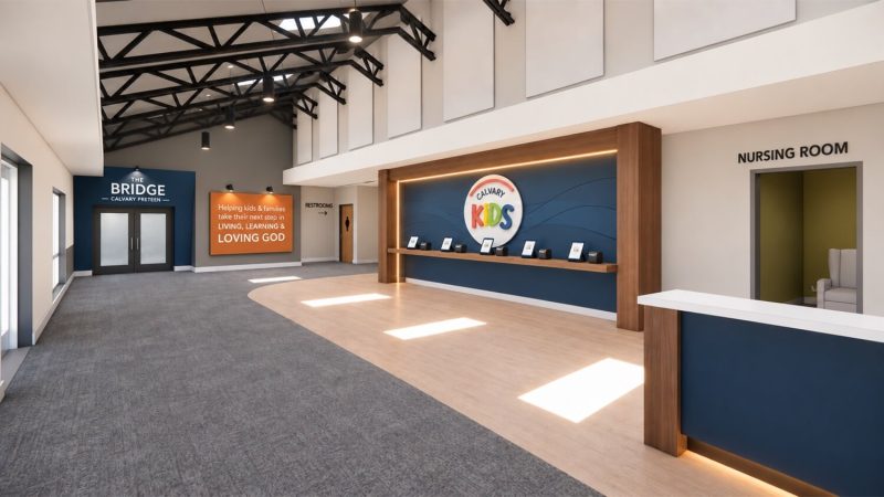Mockup of new building