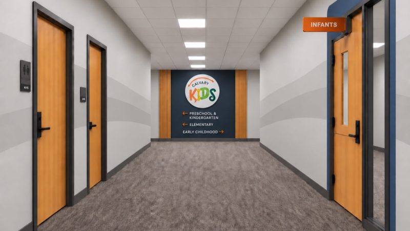 Mockup of new building