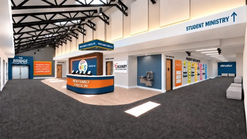 Mockup of new building