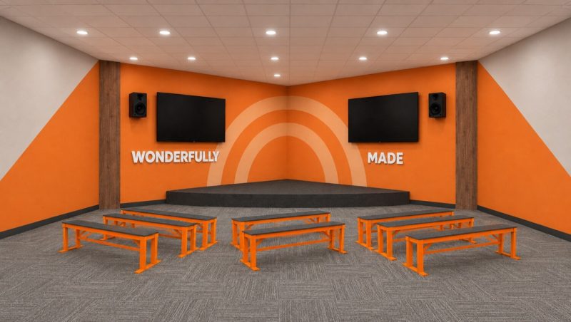 Mockup of new building